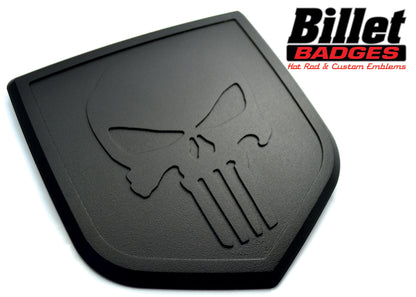 Punisher Shield - Satin Black Powder Coat