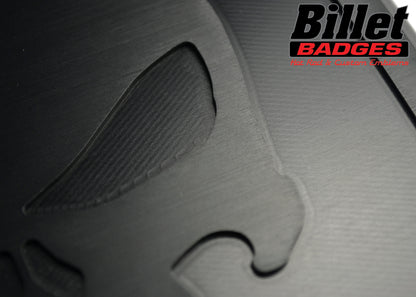 "Punisher" Brushed and Machined Carbon black