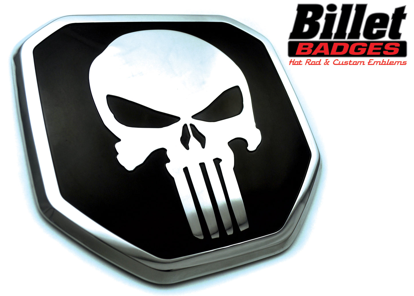 "Punisher" - Polished / Black Shield